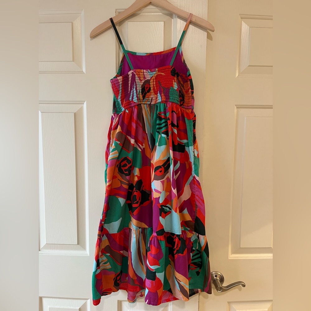 Colorful Floral Maxi Dress Gap Size 12 - Picture 2 of 5